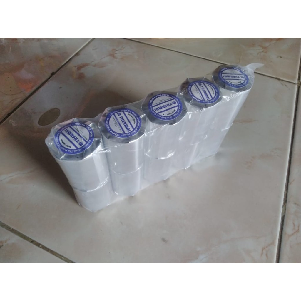 

[NEW EDITION] SATU PACK ISI 10 ROLL KERTAS STRUK THERMAL 58*40 UNTUK PRINTER BLUETOOTH, PRINTER PORTABLE