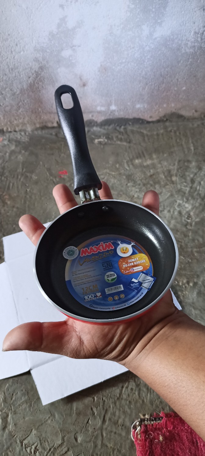 Maxim Valentino 12 Cm Frypan (nval-fp-12-p-ts-w ) Wajan Penggorengan