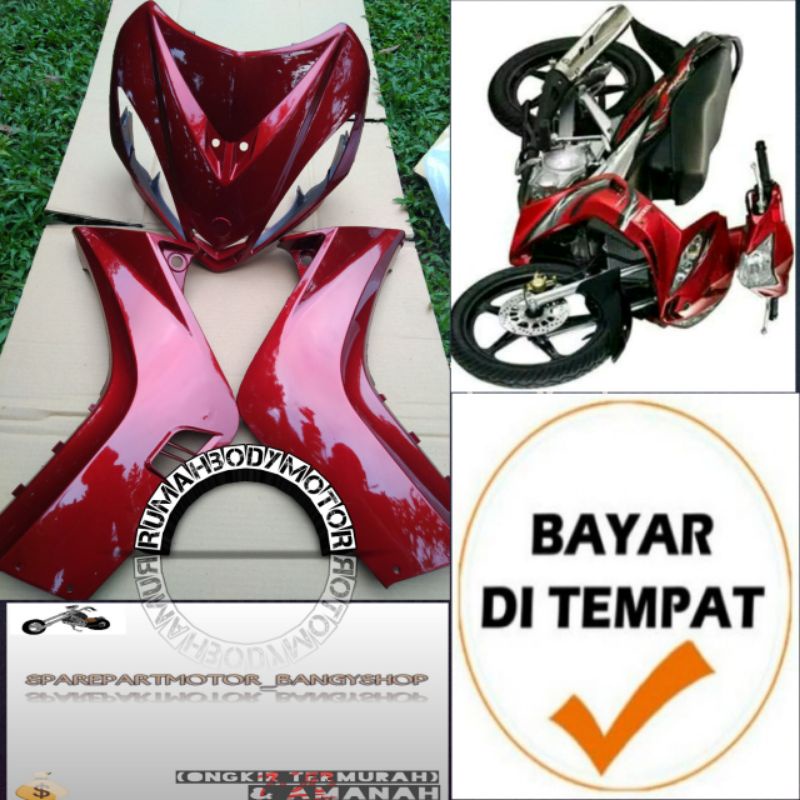 sayap dan tameng/ dasi depan Yamaha Jupiter MX lama all warna berkuality