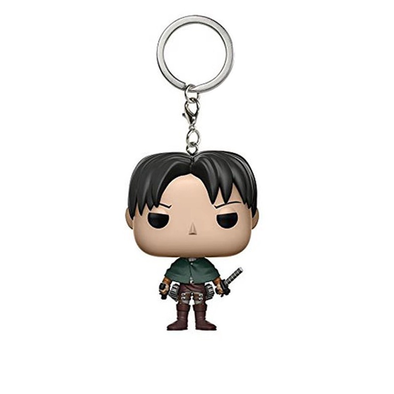 1pc Gantungan Kunci Boneka Funko POP Attack On Titan Bahan PVC Untuk Koleksi / Hadiah Ulang Tahun