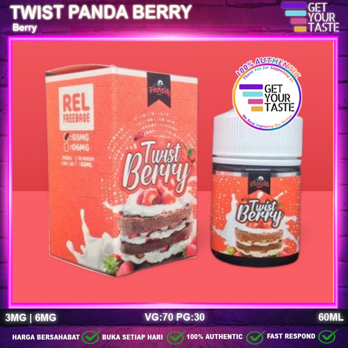 Liquid Twist Panda Berry 60ML By Panda Brew