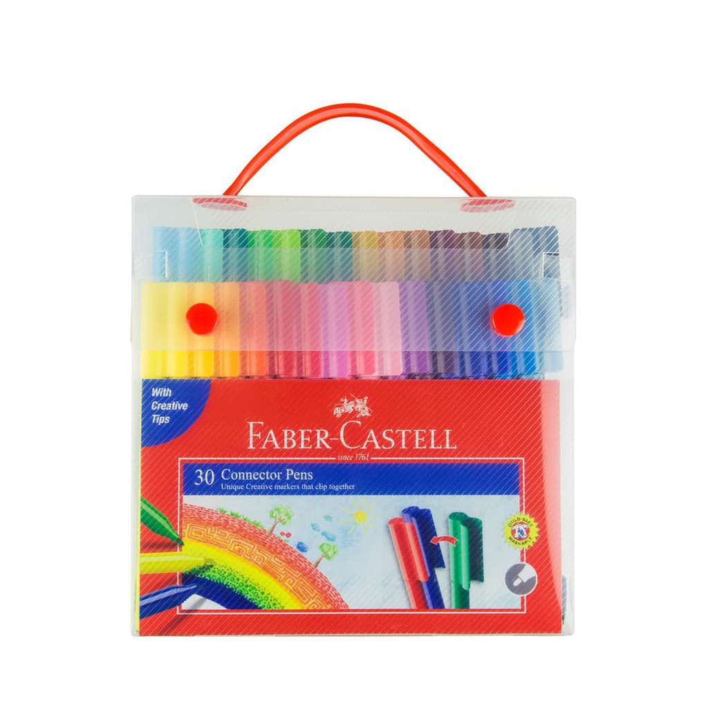 Faber Castell Connector Pen 30 Colors Spidol Warna