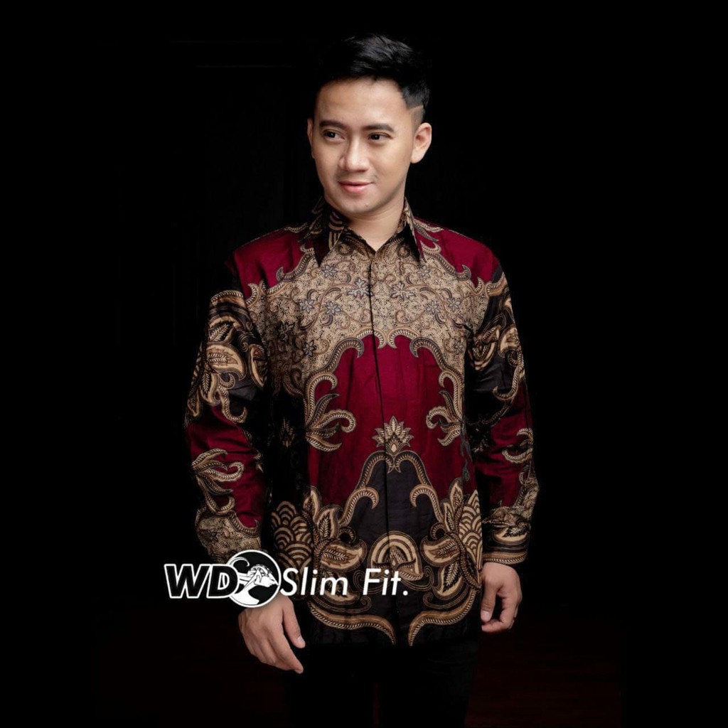 Batik Pria Kemeja Batik Pria Lengan Panjang size M L XL XXL