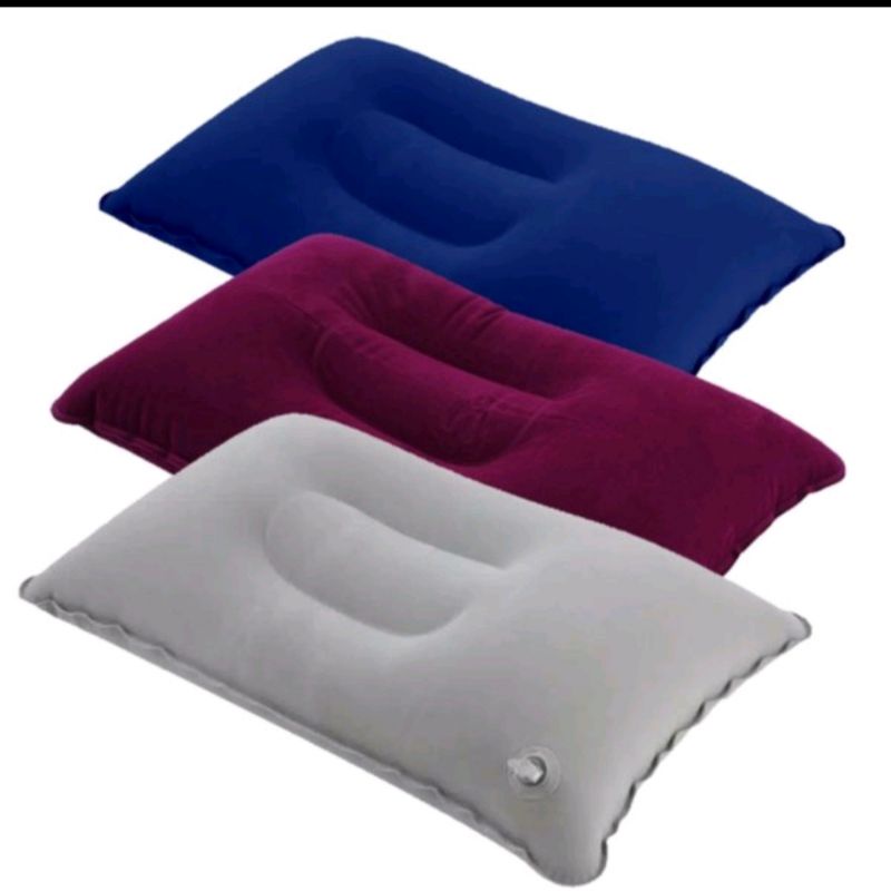 US018 Bantal Angin Kepala Kecil Tiup Untuk Travel / Travel Pillow