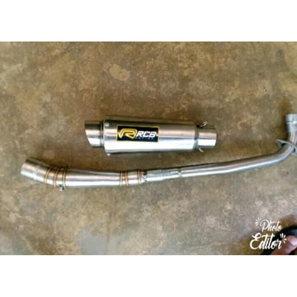 New Knalpot Racing Rcb Jupiter Z Vega R Supra X Grand Smash Shogun Revo Blade Supra 125 Kharisma C70