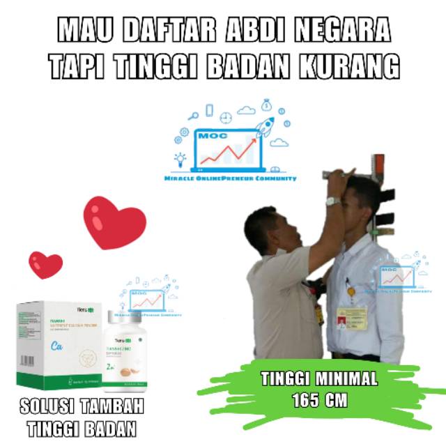 (ORI TIENS) SOLUSI  Peninggi Badan Calon Abdi Negara | TNI POLISI PRAMUGARI KARYAWAN