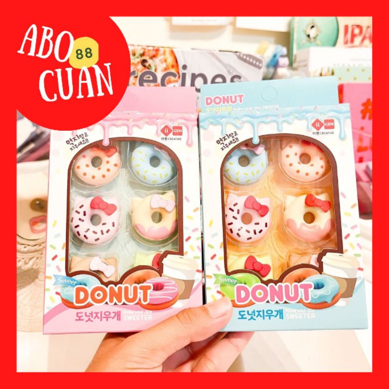 

[COD] Penghapus Set Donat Kekinian Alat Tulis Kantor Sekolah Stationary Donat Mickey Disney Unik Lucu