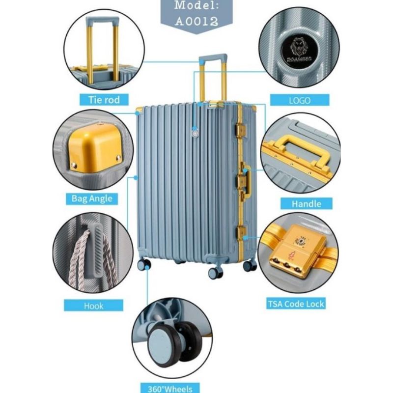 Koper 30 Inch Roaming A012 Fiber Premium 20-24-28 Inch Kabin Bagasi Promo