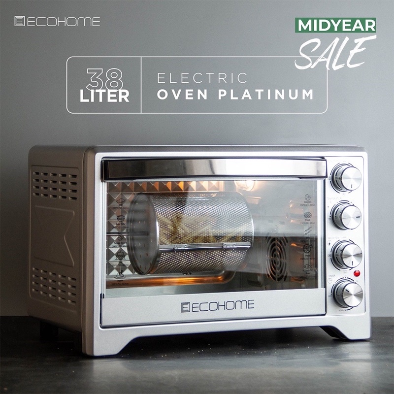 Ecohome Electric Oven Platinum Eop-888 Oven Elektrik