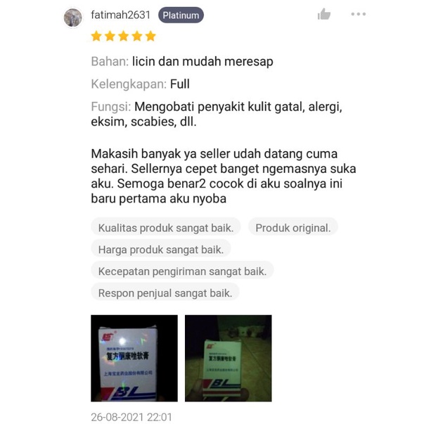 Salep BL original 100% asli - salep gatel - jerawat - kudis - panu - kurap - salep-1