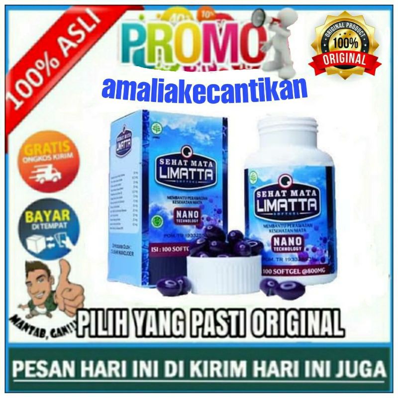 LIMATTA ORIGINAL OBAT SEGALA PENYAKIT MATA SOFTGEL LIMATTA WALATRA ASLI DIJAMIN KHASIATNYA MANJUR