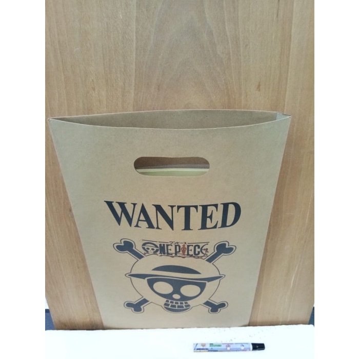 

PASTEL-DRY-OIL- PAPPER BAG / TAS CARTON GAMBAR ACTION FIGURE ONE PIECE WANTED -OIL-DRY-PASTEL.