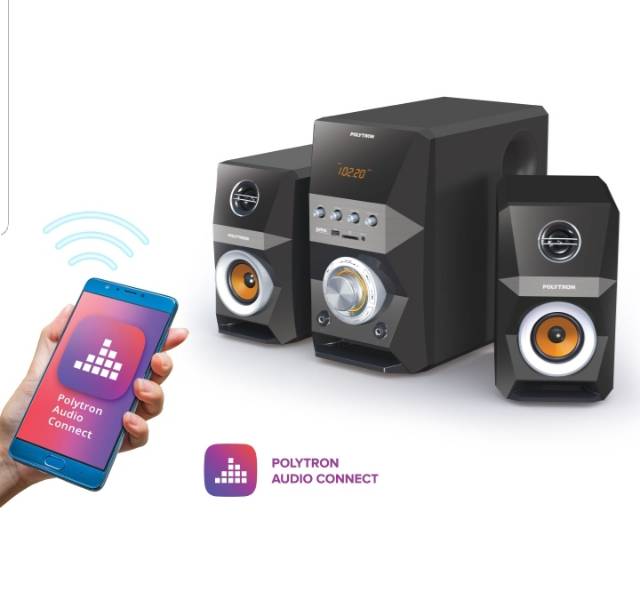 Polytron Multimedia Audio PMA 9502 Bluetooth - Speaker Subwoofer Aktif 2.1 Channel