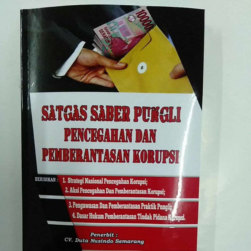 Jual Buku UU Peraturan Perundang-Undangan Satgas Saber Sapu Bersih ...