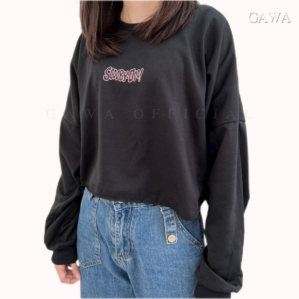 SWEATER CROP SCOOBY DOO WANITA GAWAOFFICIAL