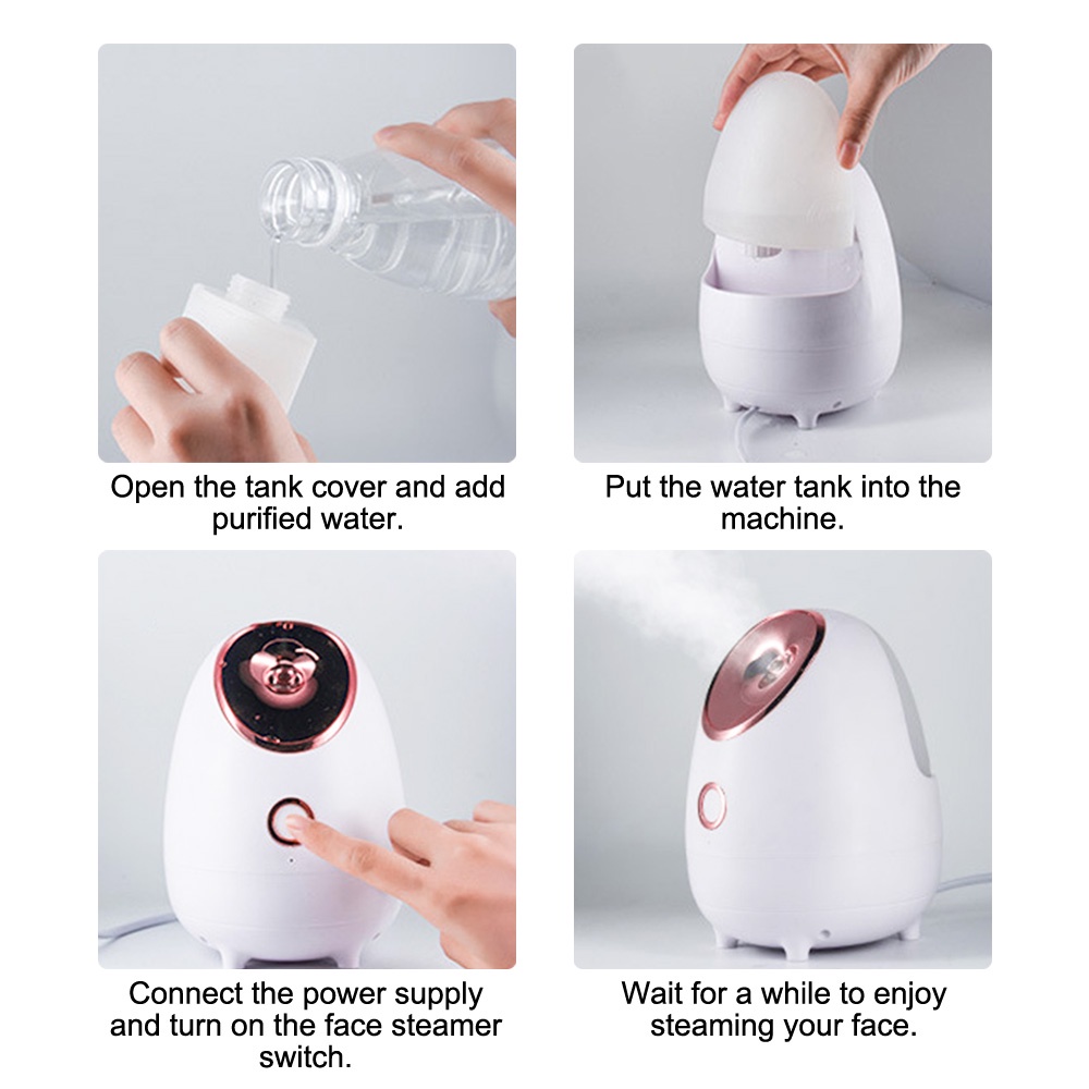 Alat Steamer Nano Ionic Untuk Sauna / SPA / Membersihkan Wajah Wanita