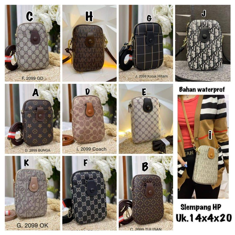 BEST SELLER fashion hpo sling bag tas hp tas sling mini selempang fashion import 1 ruang