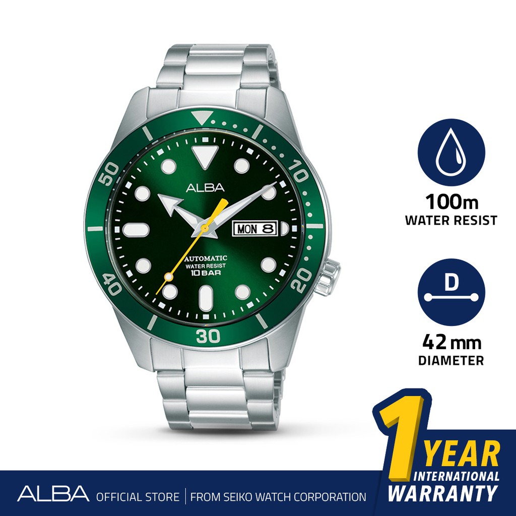 Alba Active Automatic Stainless Steel AL4165 Original Jam Tangan Pria
