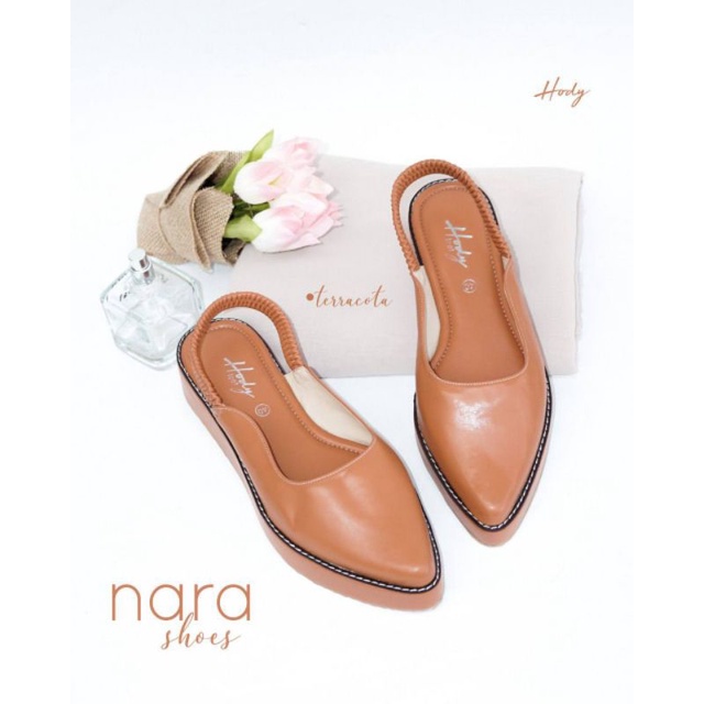 SEPATU SELOP NARA SHOES BY HODY BAHAN SINTETIS LEATHER