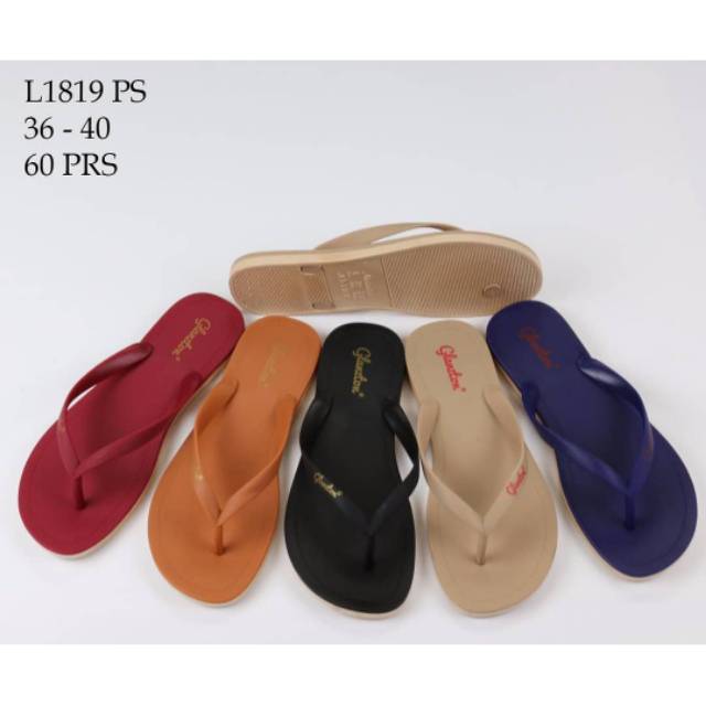 Sandal jepit glanston 1819 DOFF - sandal jepit jelly wanita