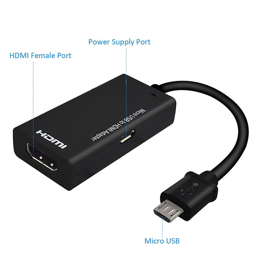 Kompatibel Dengan Android HTC LG Android HDMI Converter Micro USB 2.0 MHL Ke Kabel HDMI Mirco USB Adapter HD 1080P Adapter