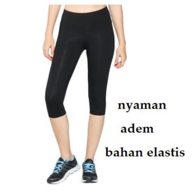 LEGGING PENDEK UKURAN STANDAR Lejing Olahraga Fitness Senam BAHAN SPANDEK JERSEY MURAH MERIAH BISA COD