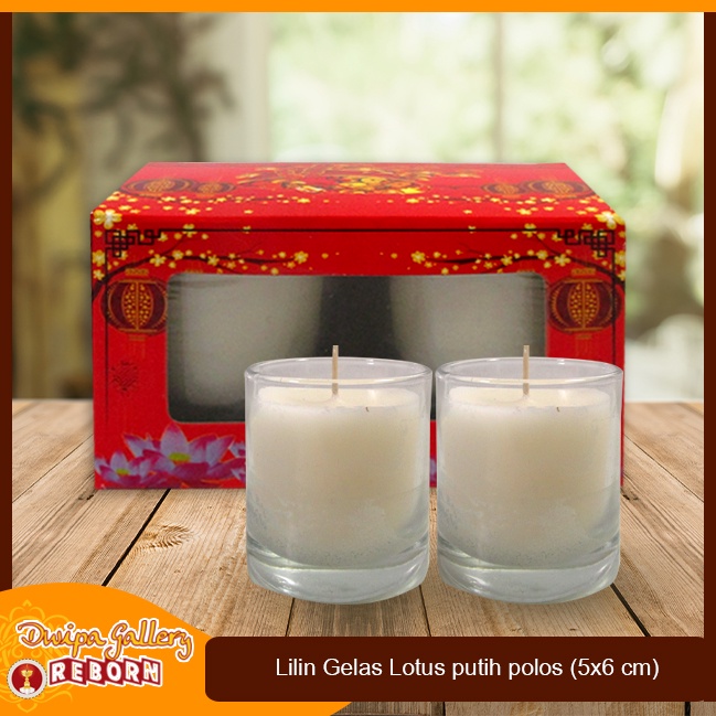 Lilin Putih Polos Gelas Candle Serbaguna (5x6 cm)