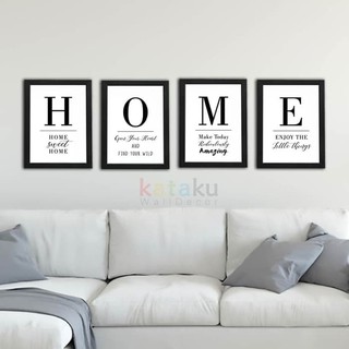 Hiasan Dinding Ruang Tamu Poster Tulisan Home Sign Set Dekorasi Rumah Minimalis Shopee Indonesia