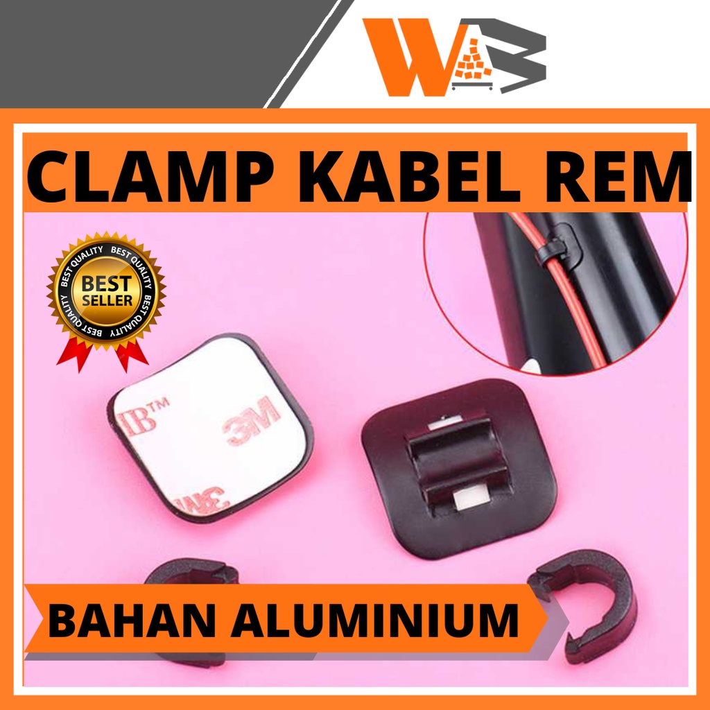 COD penjepit clamp kabel shifter rem sepeda tempel Fixed Clamp Kabel Rem Sepeda 5PCS