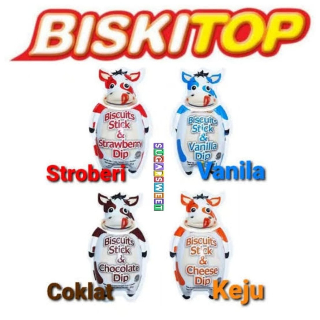 

BISKITOP BISCUITS STICK DIP SAPI 35gr / BISKUIT STICK SAPI DIP BISKUIT DIP / STICK SAPI BISKITOP