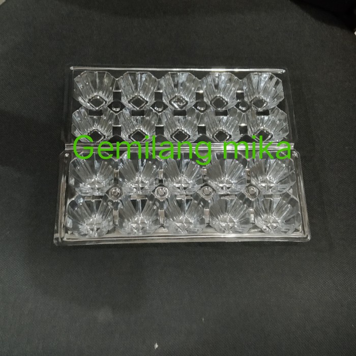 mika telur/egg tray bening isi 10 telur(10 pcs)