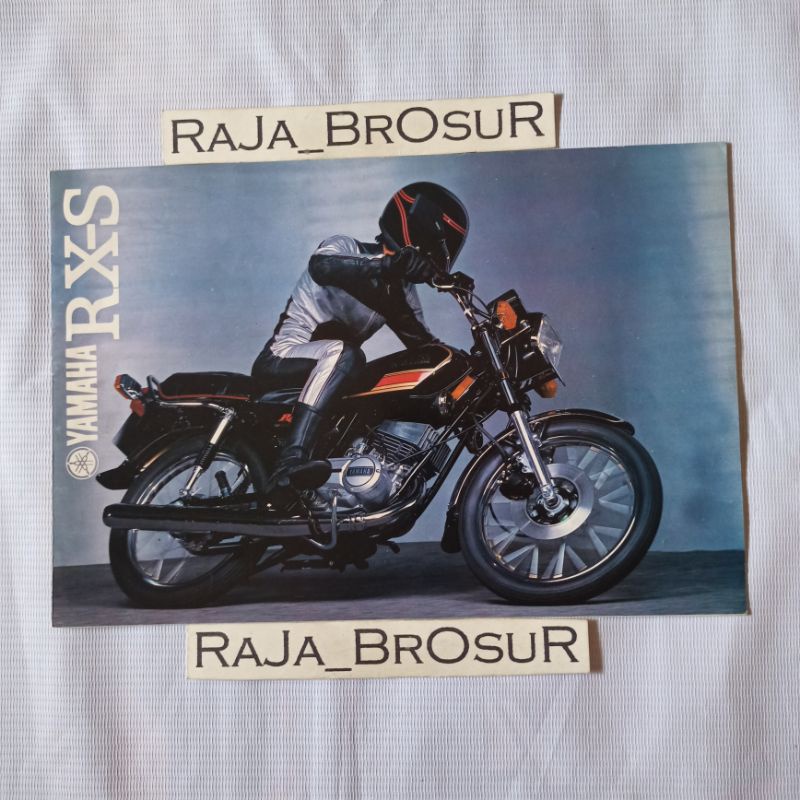 Poster brosur katalog leaflet jadul lawas Yamaha RXS/RX S 5speed 2tak 2T 1982