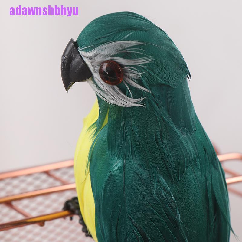 Ornamen Simulasi Burung Beo Ukuran 25cm / 9.8 Inch Untuk Rumput