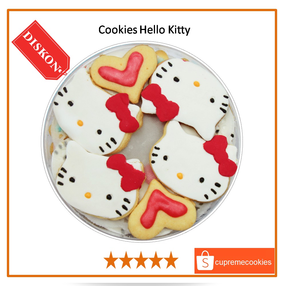 

Kue Kering Karakter Cookies Hello Kitty | Cupreme Cookies