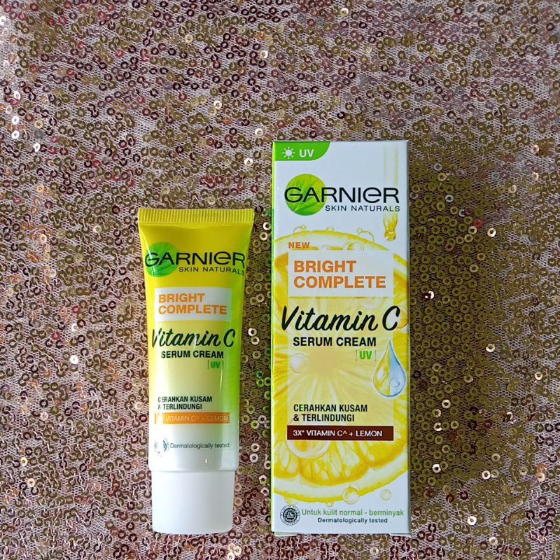 GARNIER BRIGHT COMPLETE  VITAMIN C SERUM CREAM 20 Ml UV @MJ