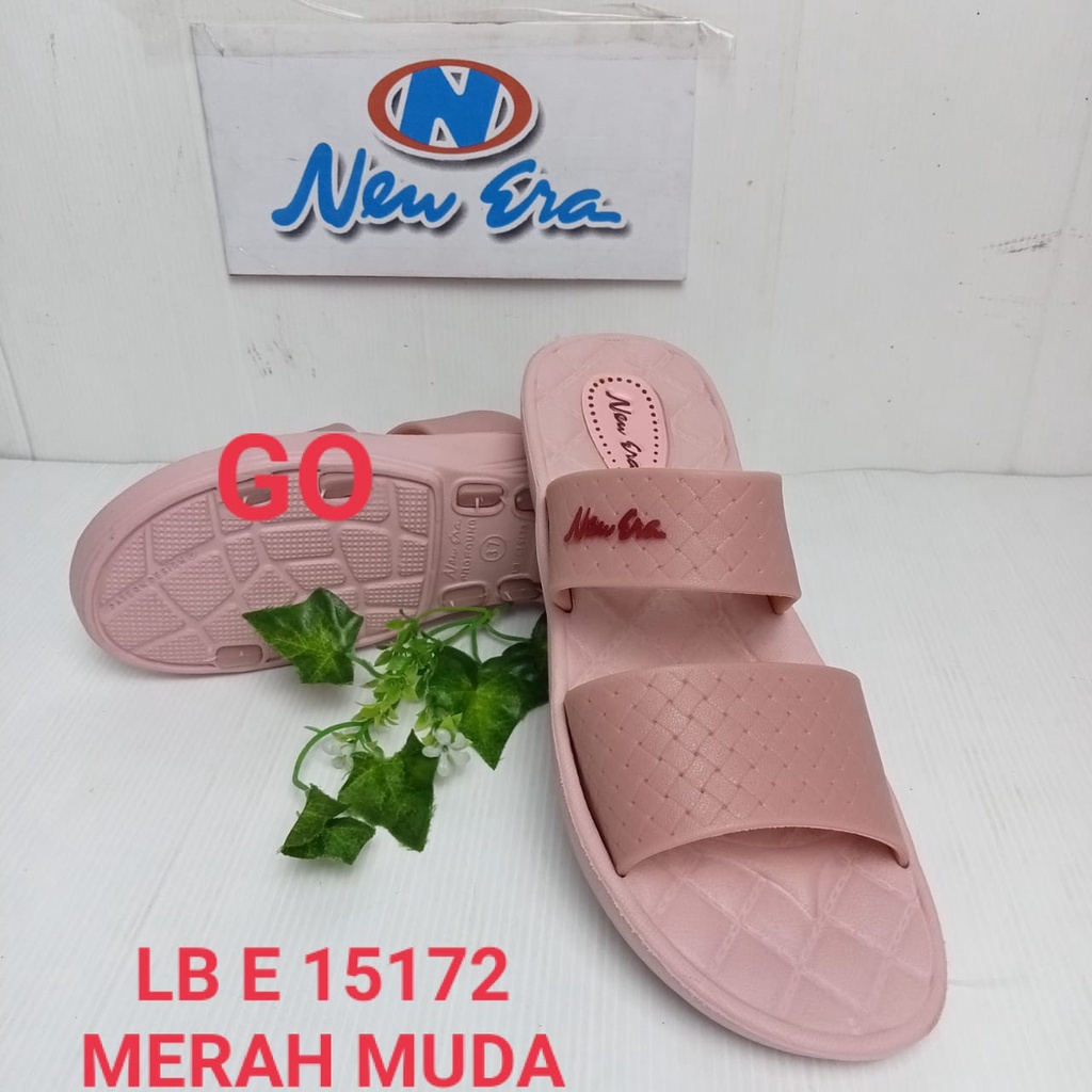 BB NEW ERA LBE 15172 sandal wanita slip on sandal casual wanita 37-41