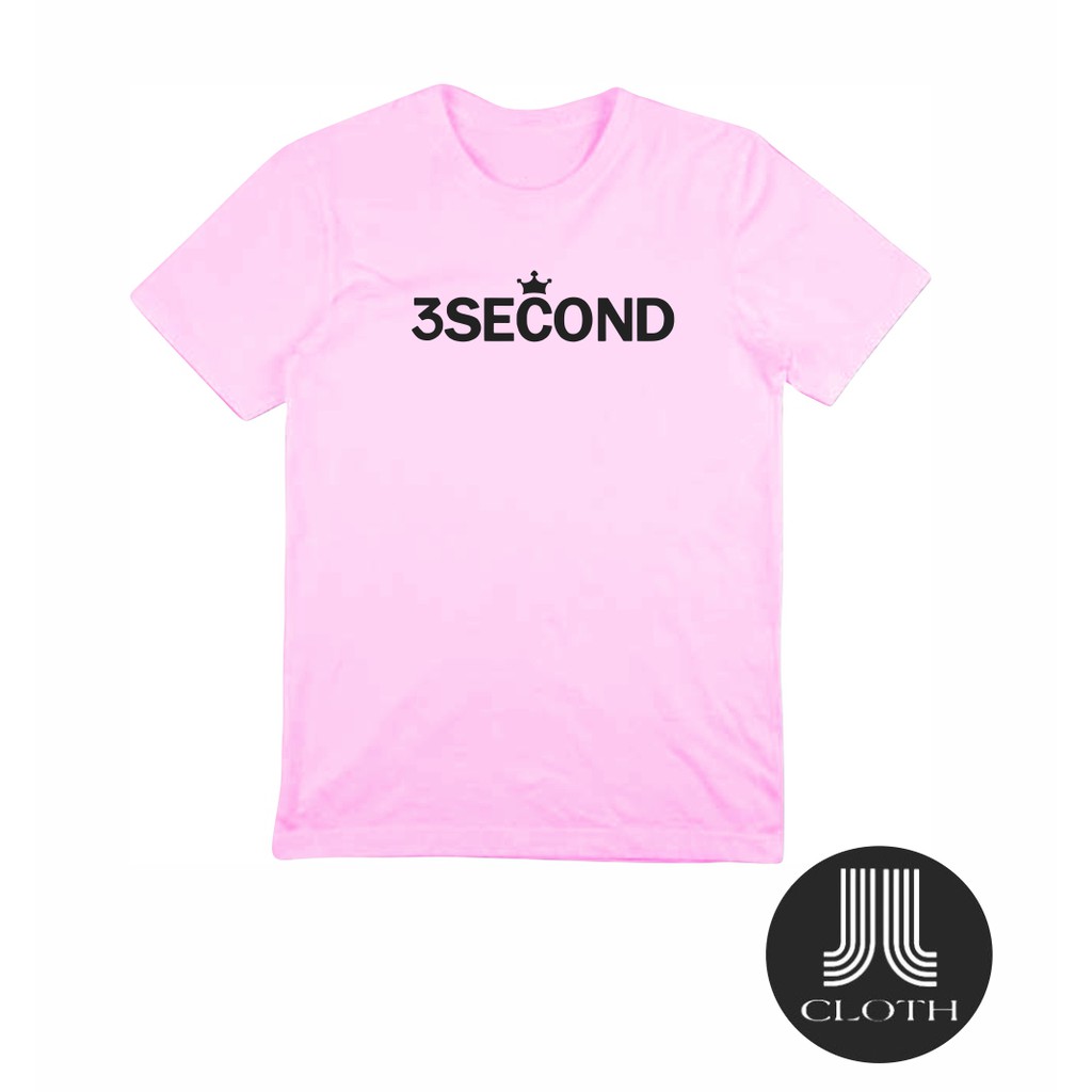 T-SHIRT BAJU KAOS DISTRO 3 SECOND FORMAL COMBED 30S MURAH