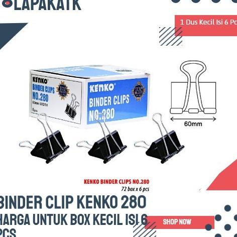 

Kenko Klip kertas / Binder Clip 280