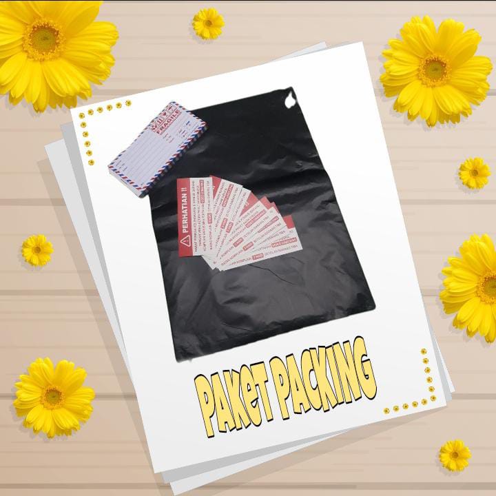 

Paket Packing 3 in 1 Label pngiriman, Stiker Unboxing, Plastik Packing