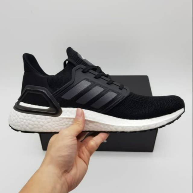 ADIDAS ULTRABOOST 20 BLACK WHITE