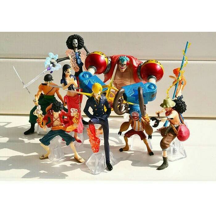 PROMO TERBARU Action Figure One Piece PVC Crew Mugiwara Luffy Set Chodam Fishman MURAH MERIAH