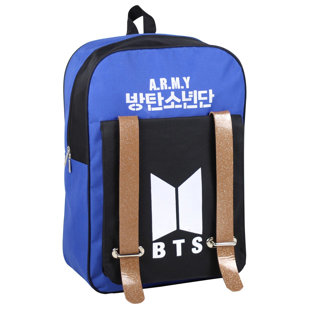 Tas Ransel Wanita Biru Tua Love Army Keren Fashionable Bagus