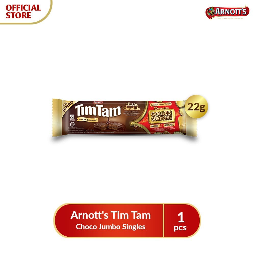 

PROMO ARNOTT'S TIM TAM CHOCO JUMBO SINGLES TERMURAH