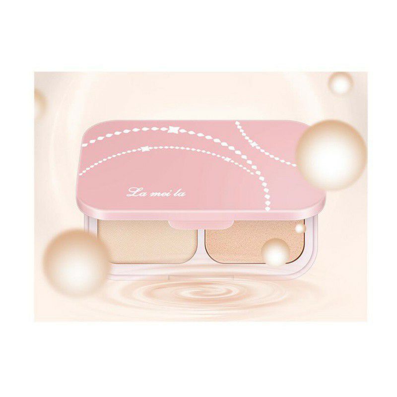 LAMEILA 5005 PRESSED POWDER PINK GEOMETRY BEDAK PADAT