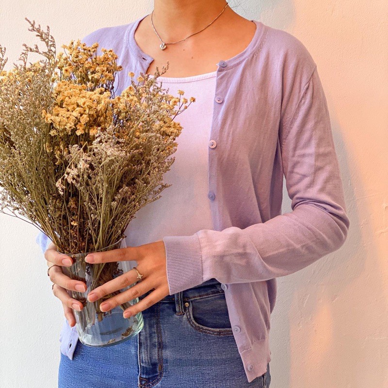 UNIQLO LILAC CARDIGAN