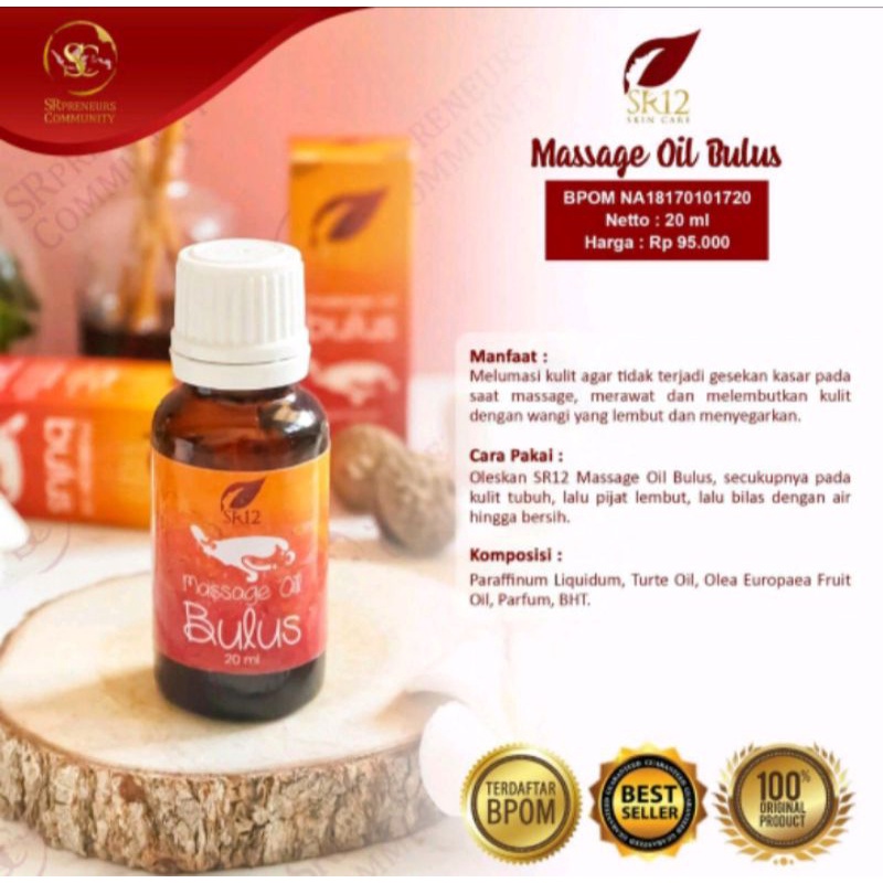 massage oil bulus/ SR12/ MINYAK BULUS/ PENYAKIT KULUT/ KUTIL/ TAHI LALAT/ PENGENCANH PD/ PEMBESAR MR