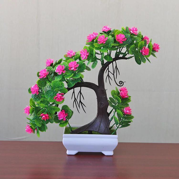 INDOMINI Ornamen Tanaman Pohon Bonsai Artificial Flower Decoration Pot Bunga Hias Dekorasi Meja TANAMAN HIAS RUMAH/KANTOR ARTIFISIAL R194