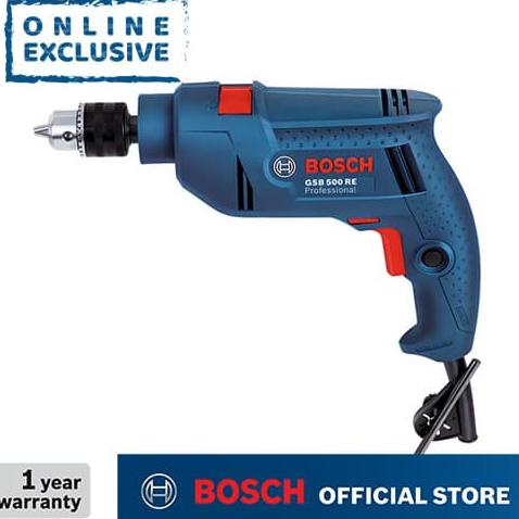 HOT PROMO Bosch Bor Tembok Listrik dengan Perkakas Tangan 10mm 500W GSB 500 RE