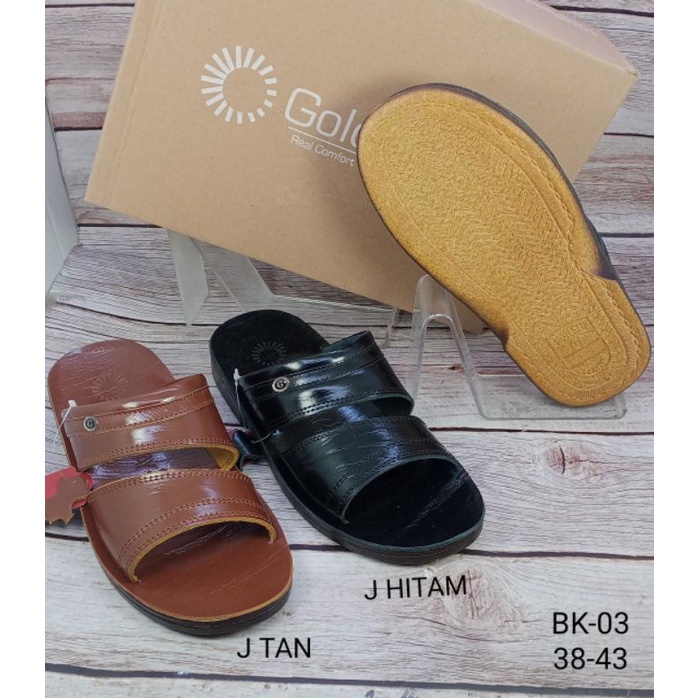 SANDAL KULIT ASLI PRIA GOLDEN WAY GK-03