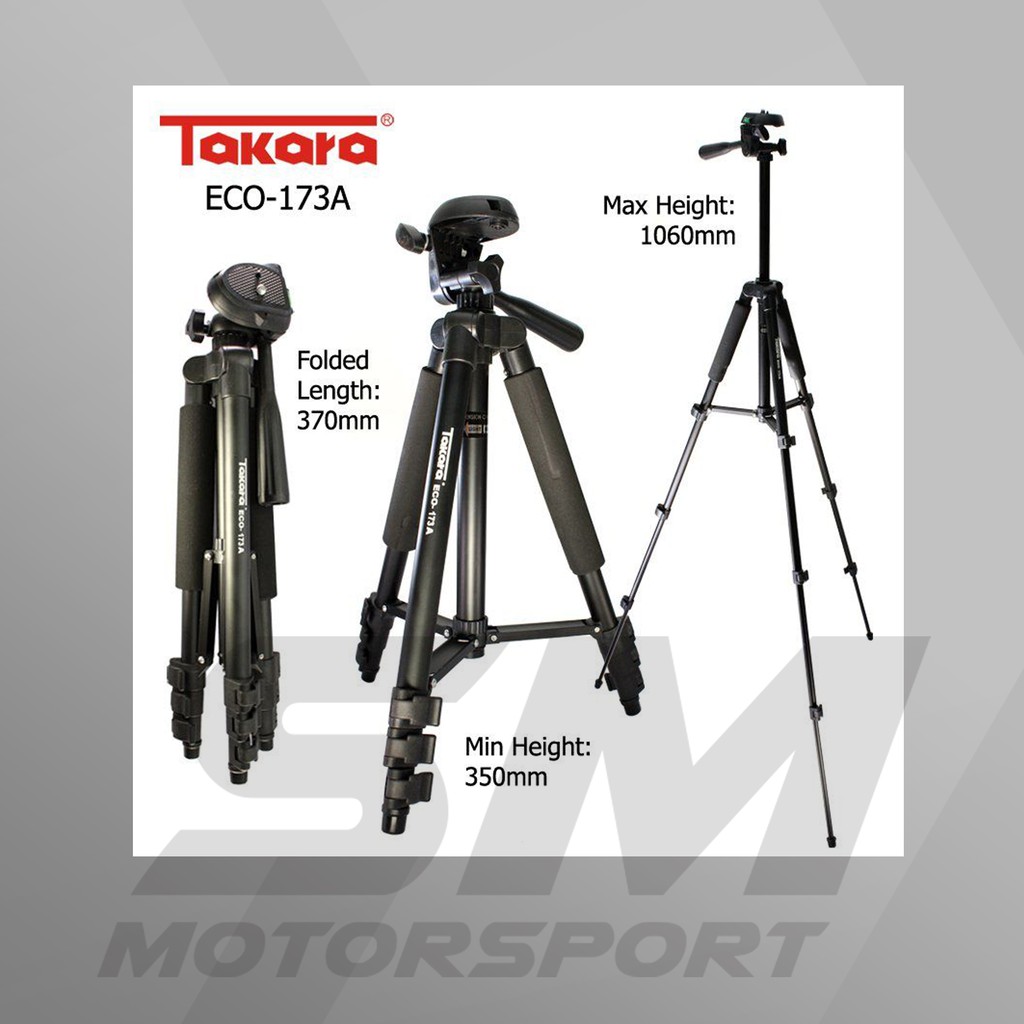 Tripod TAKARA ECO 173a Plus Holder Untuk Camdig, Actioncam dan Hp